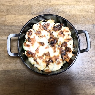 鯖缶レシピ　夏野菜と鯖缶のチーズ焼き